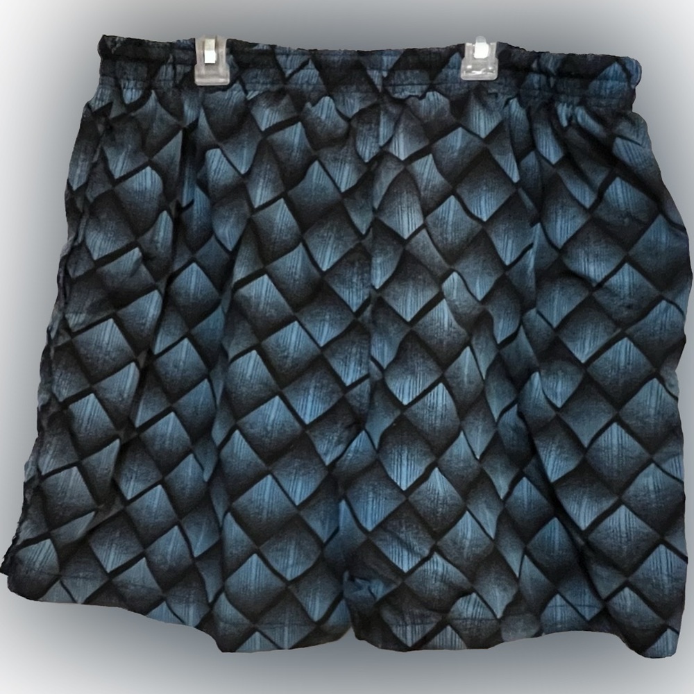 🍄Basic Editions Men Swim Suit Lined Elastic Waist Drawstring Trunks Beach XL